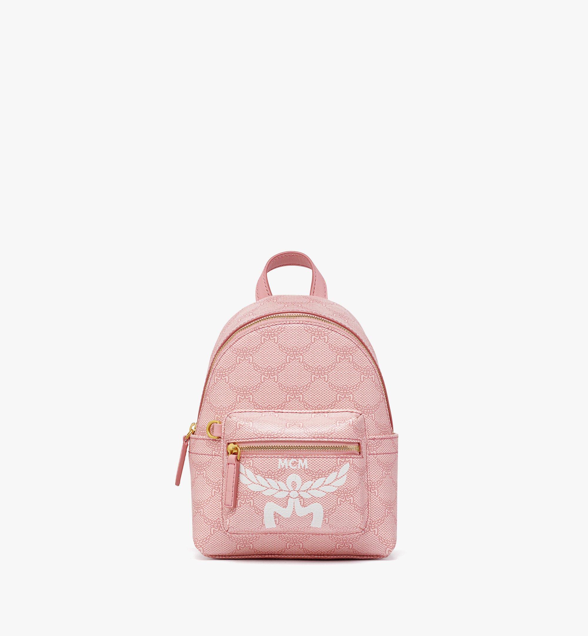 Mcm red and white on sale backpack